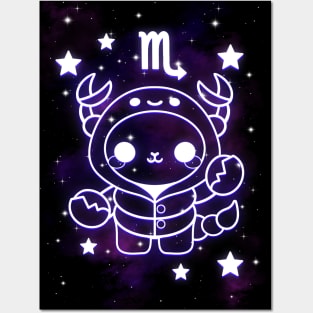 Scorpio kawaii zodiac sign Posters and Art